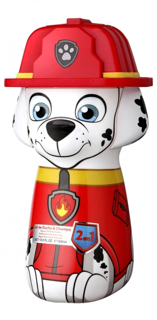 Paw Patrol Marshall Duschgel und Shampoo 400 ml in 3D-Flasche