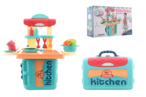 Spielküche im Koffer 3-in-1