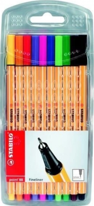 Stabilo Fineliner Set Dunkel 10er Pack