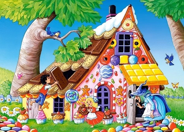 Puzzle 120 Teile Hänsel und Gretel