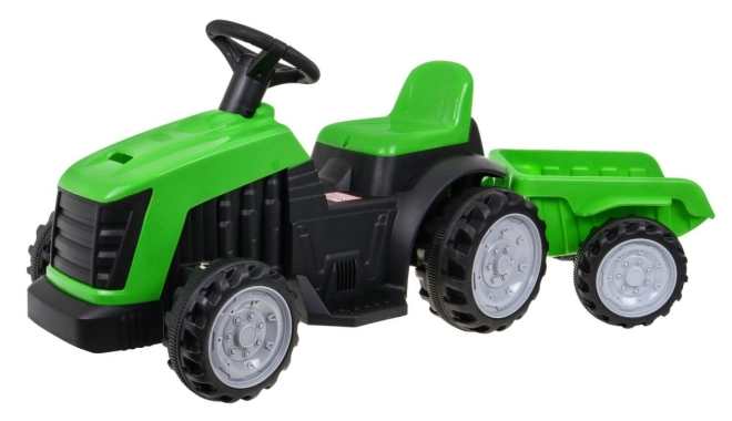 Grüner Traktor mit Anhänger – grün