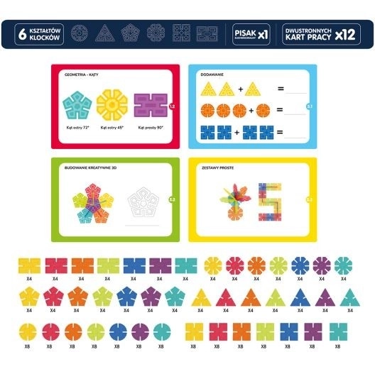 Konstruktionsspielzeug Geometrische Schneeflocken - 224 Teile