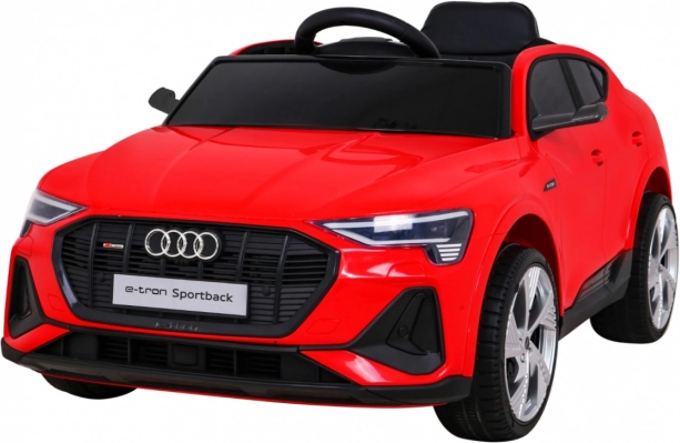 Elektrisches Audi e-tron Sportback Kinderauto mit 4x4 und Fernbedienung – Rot