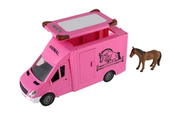 Spielzeug pinker Pferdetransporter mit Effekten