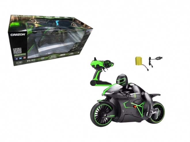 RC Motorrad mit Licht in Grün