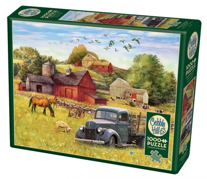Puzzle Sommernachmittag auf dem Bauernhof COBBLE HILL 1000 Teile