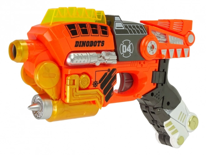 Dinobots 2v1 Velociraptor Pistole mit Pfeilen und Zielscheibe