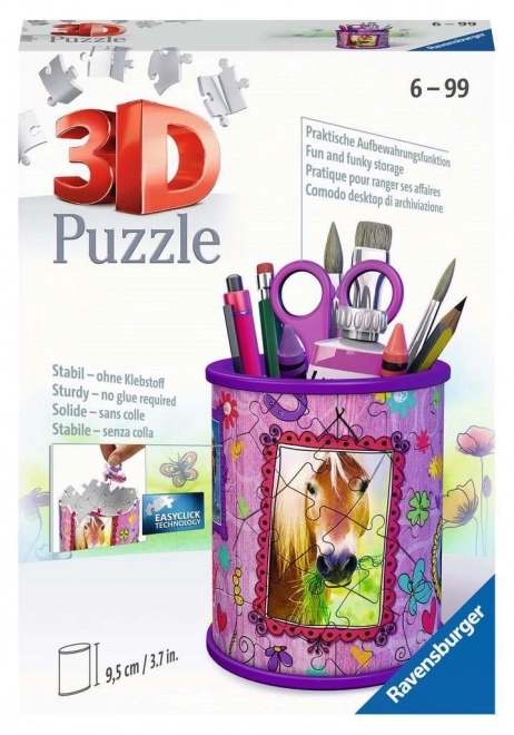 3D-Puzzle-Stifthalter Pferd