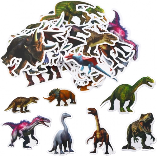 Sticker-Set für Kinder mit Dinosauriern 4-7cm 50 Stk.
