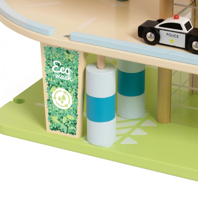 Dreistöckige XL Holzgarage mit Aufzug "Öko Zone" von Classic World