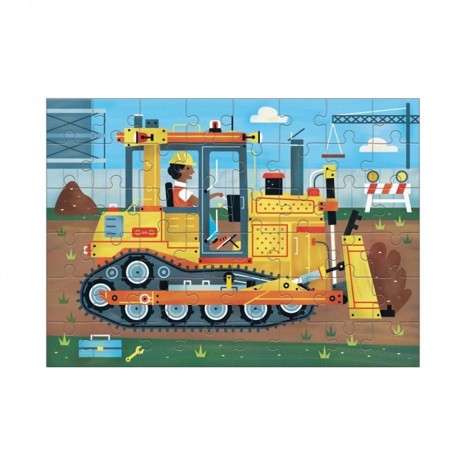Mini-Puzzle Bulldozer 48 Teile