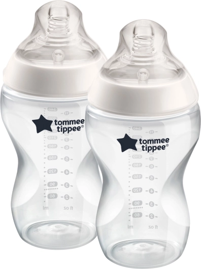 Babyflasche ANTI-KOLIK, transparent, 340 ml, 2 Stk.