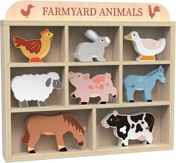 Tierset für den Bauernhof 2Kids Toys aus FSC-Holz