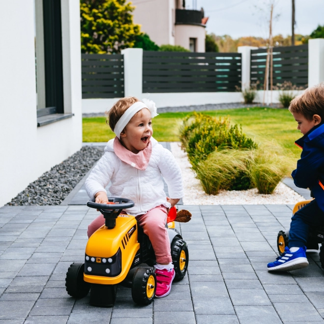Baby JCB Rutschauto mit Anhänger und Spielzeugset Gelb