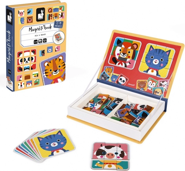Janod Magnetisches Buch Tiere - Puzzle