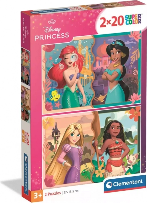 Clementoni Puzzle Disney Prinzessinnen 2x20 Teile