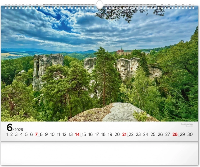 Wandkalender Panoramata Tschechiens 2026