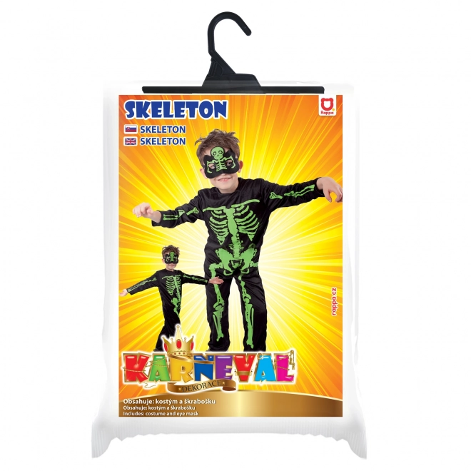 Neon Skelett Kinderkostüm