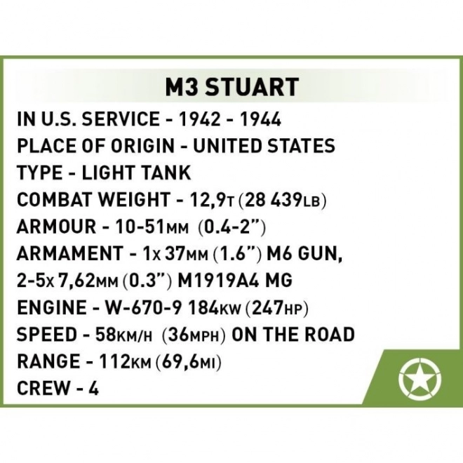M3 Stuart Panzer Baukasten