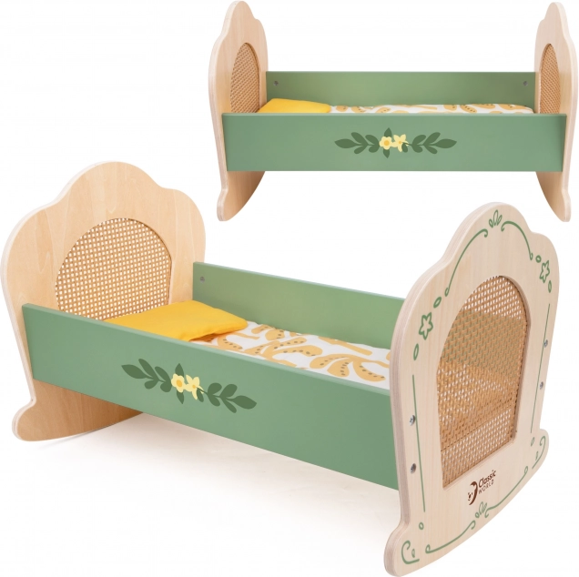 Vintage Holz Wiege für Puppen