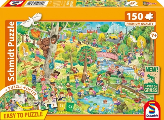 Puzzle Glücklicher Planet 150 Teile