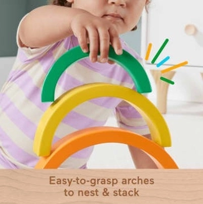 Fisher-Price Holzpuzzle Regenbogen für Kinder