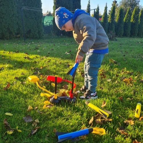 Doppelte Raketenabschussrampe für Kinder