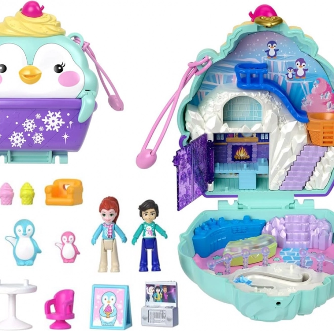 Polly Pocket Kompaktes Eishaus mit Pinguinen