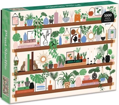 Puzzle Galison Regal mit Pflanzen 1000 Teile