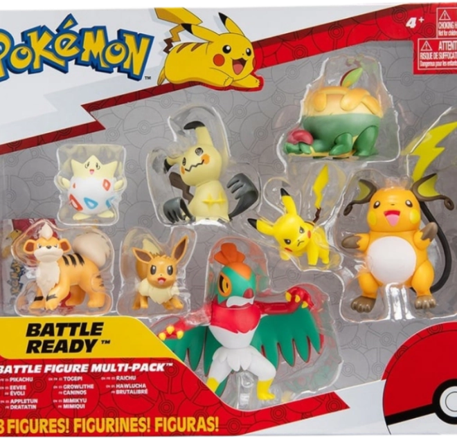 Satz von 8 Pokémon-Figuren