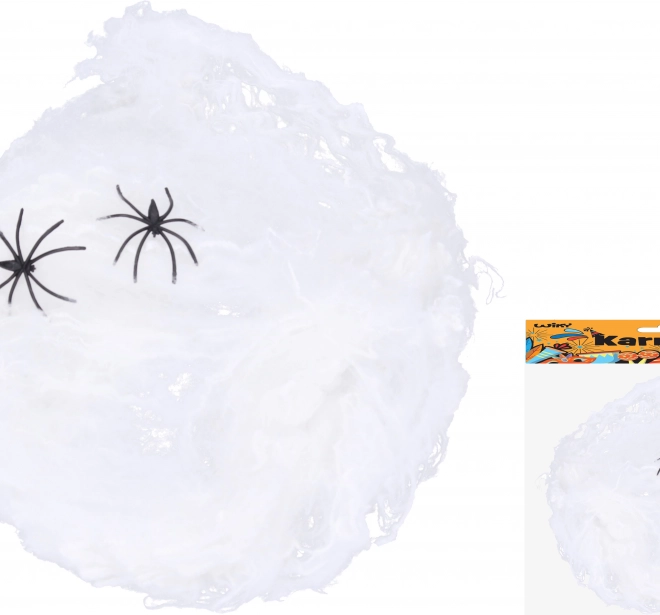 Karneval-Dekoration Spinnennetz mit Spinne