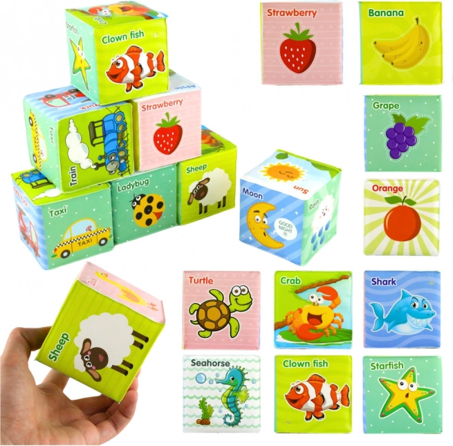 Bunte Lernwürfel für Kinder