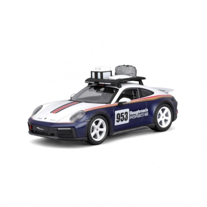 Bburago Porsche 911 Dakar Rennwagen Modell Blau