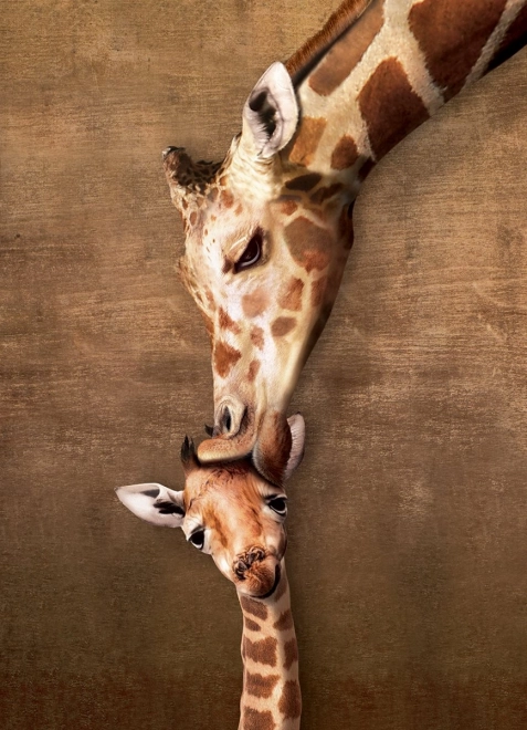Puzzle Kuss der Giraffen XL