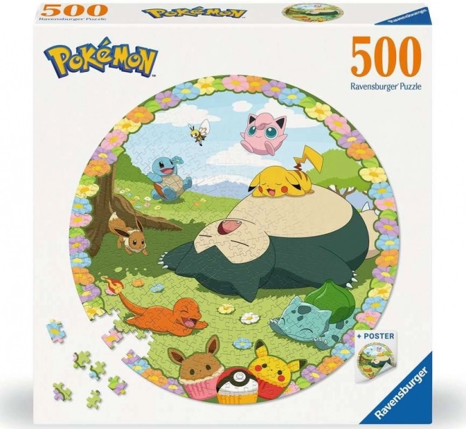 Ravensburger Rundpuzzle Niedliche Pokémon 500 Teile