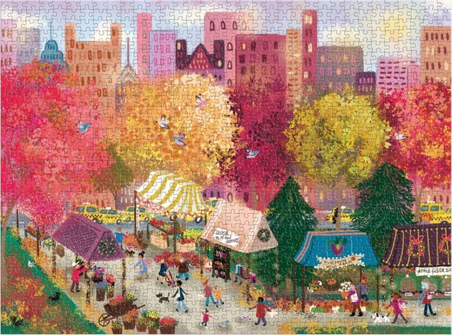 Herbst auf dem Bauernmarkt Puzzle 1000 Teile Galison