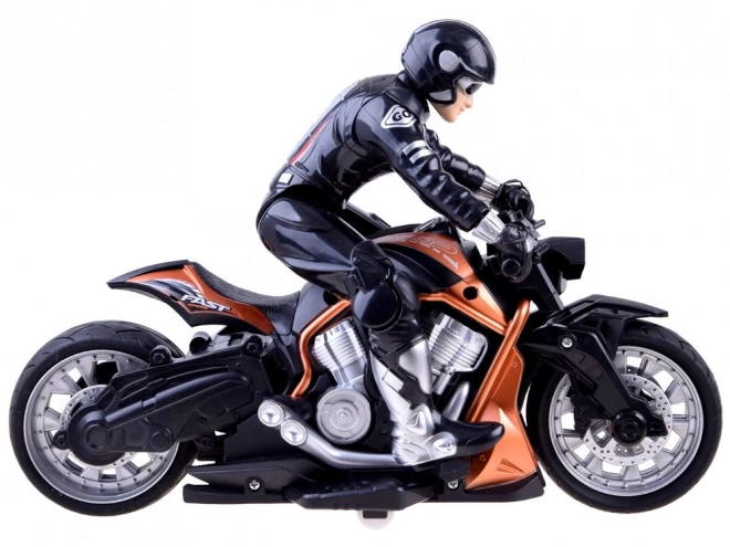 Sportmotorrad mit Fernbedienung – Orange