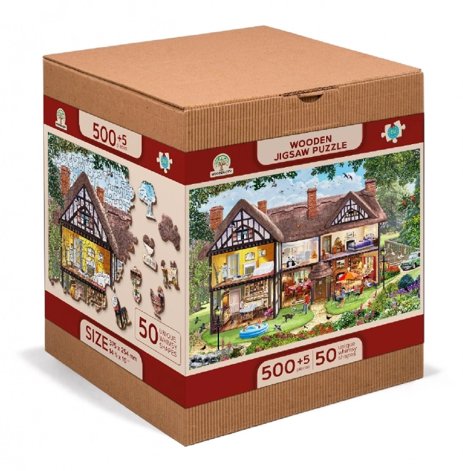 Holzpuzzle Sommerhaus 2-in-1, 505 Teile