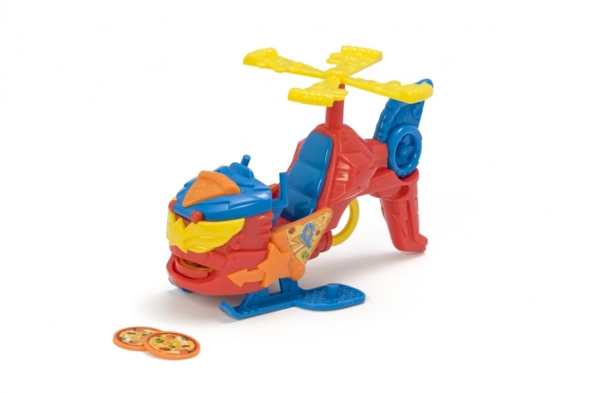 SuperThings Spielfigur mit Helikopter und Disc-Werfer