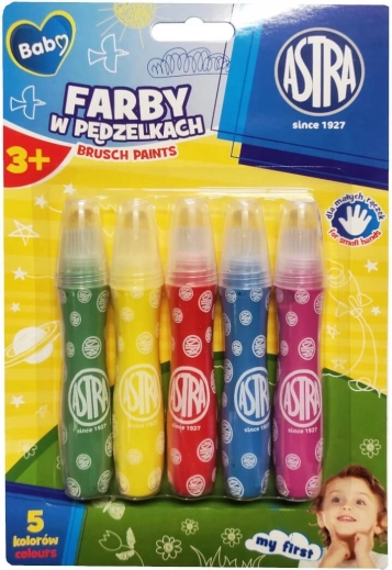 ASTRA Farben in Pinseln, 5 Stk.