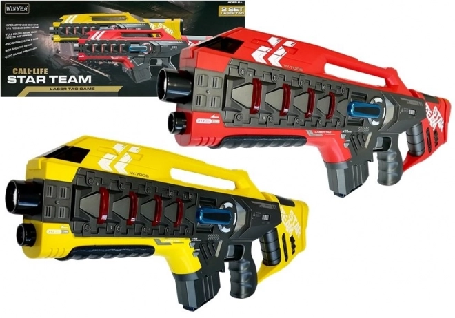 Set Laser Tag Gewehre für 4 Teams in Zwei Farben