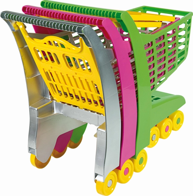 Einkaufswagen mit Sitz grau