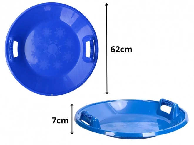 Plastikschlitten für Schnee 62 cm