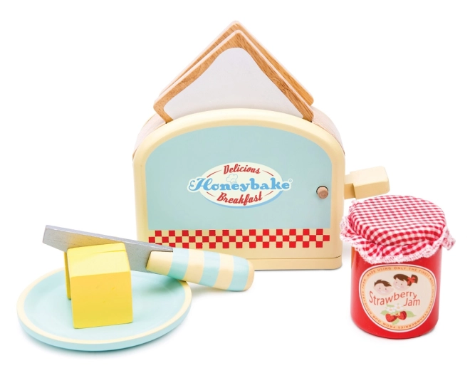 Realistischer Toaster mit Federmechanismus
