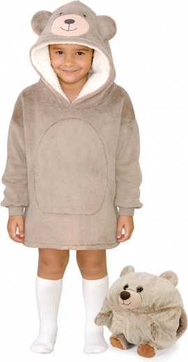 Niedliches Bärendesign mit großer Kapuze