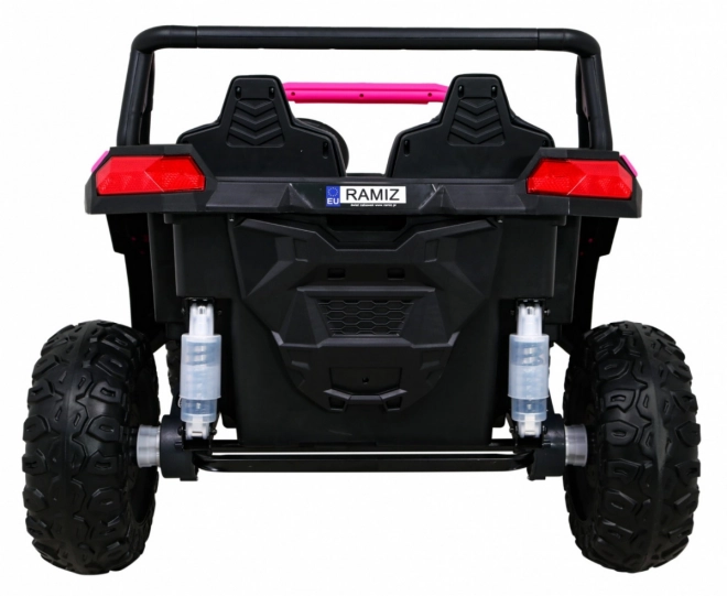Buggy ATV Racing pro 2 Kinder + Antrieb 4x4 + Fernsteuerung + langsamer Start + MP3 LED – Rosa