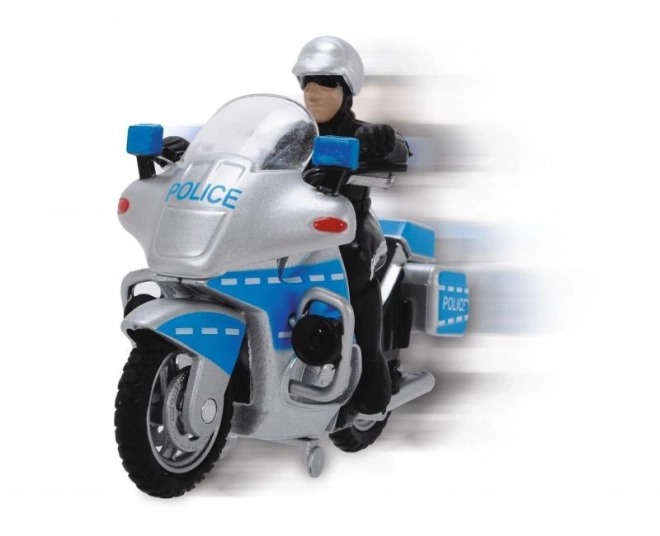 Polizei-Motorrad mit Zubehör