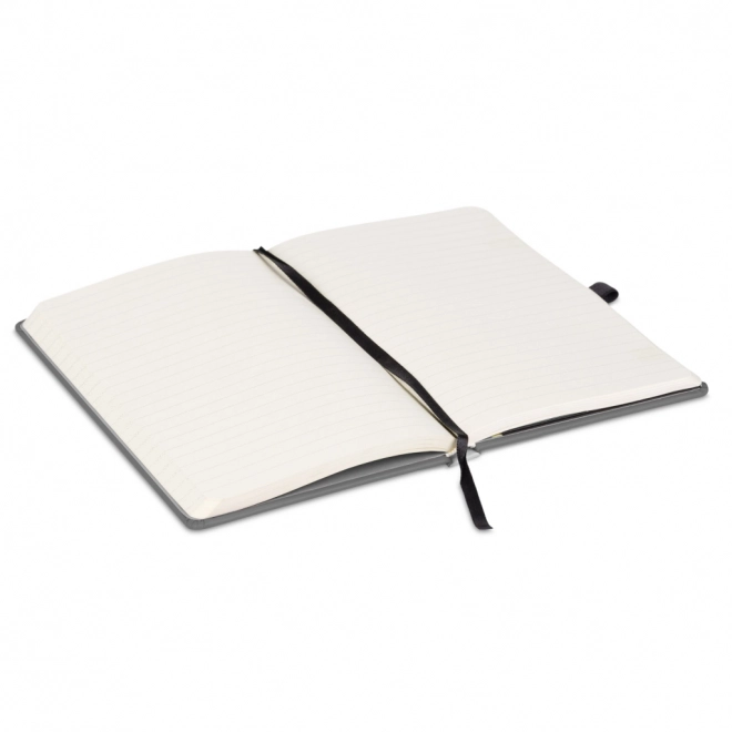 Notizbuch NOTIQUE schwarz-grau liniert 13 x 21 cm