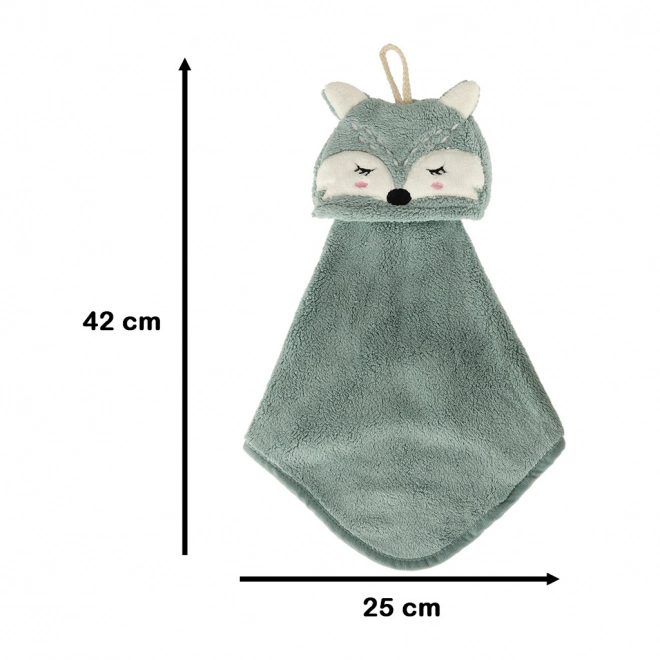 Kinderhandtuch Fuchs Motiv Blau – Fuchs