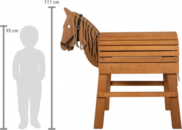 Braunes Holzpferd Small Foot